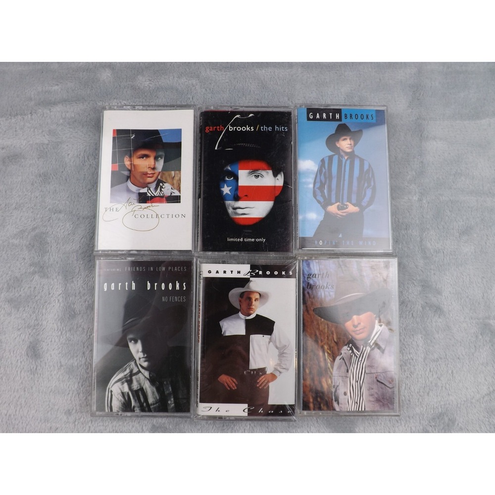 Garth Brooks Cassette Tapes Set of 6 Country‎ Music Western